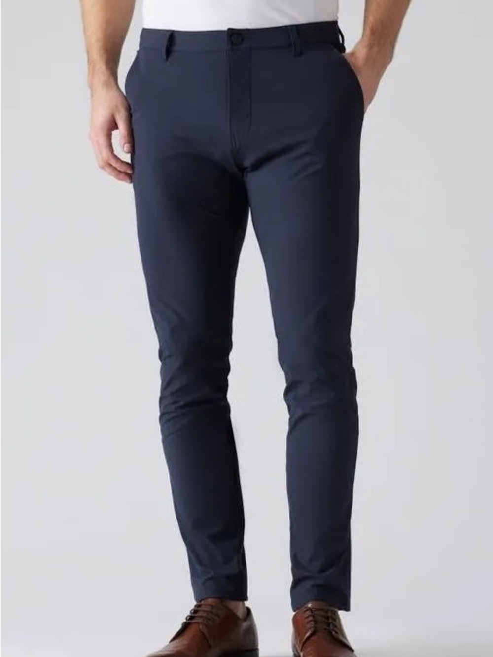 RHONE Slim Stretch Chinos in Navy